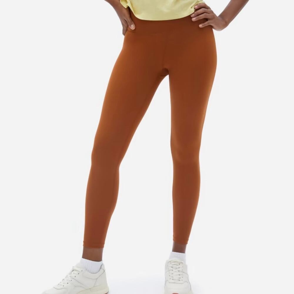 Everlane ReNew Leggings Full Length Women's Large Orange Rust Athleisure